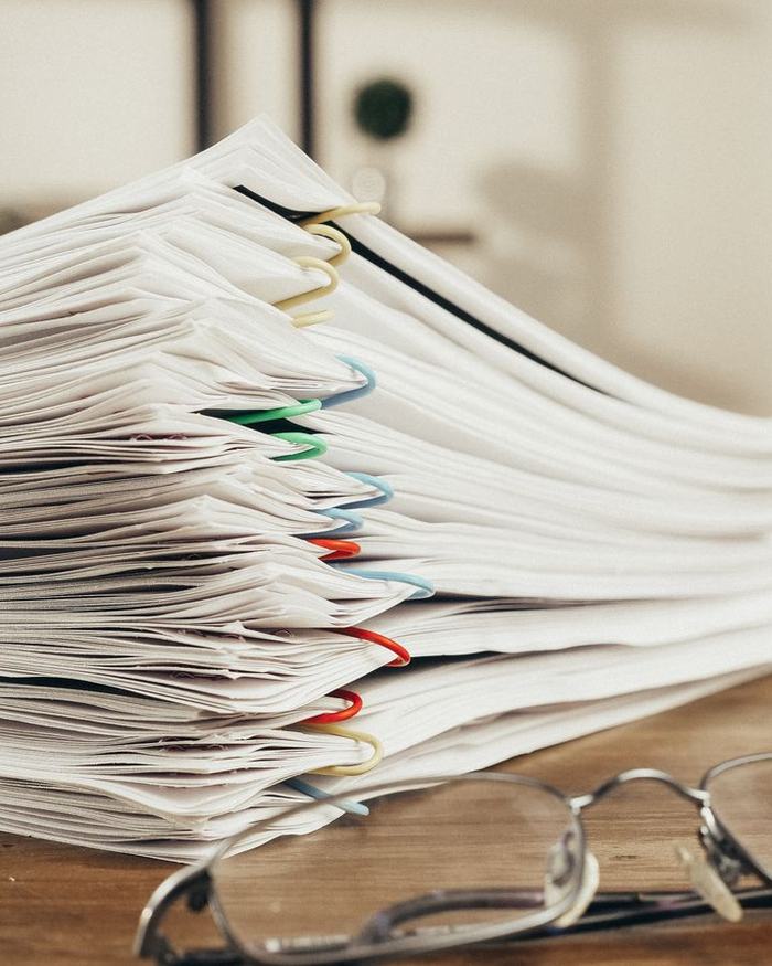Documents ready for the monthly close